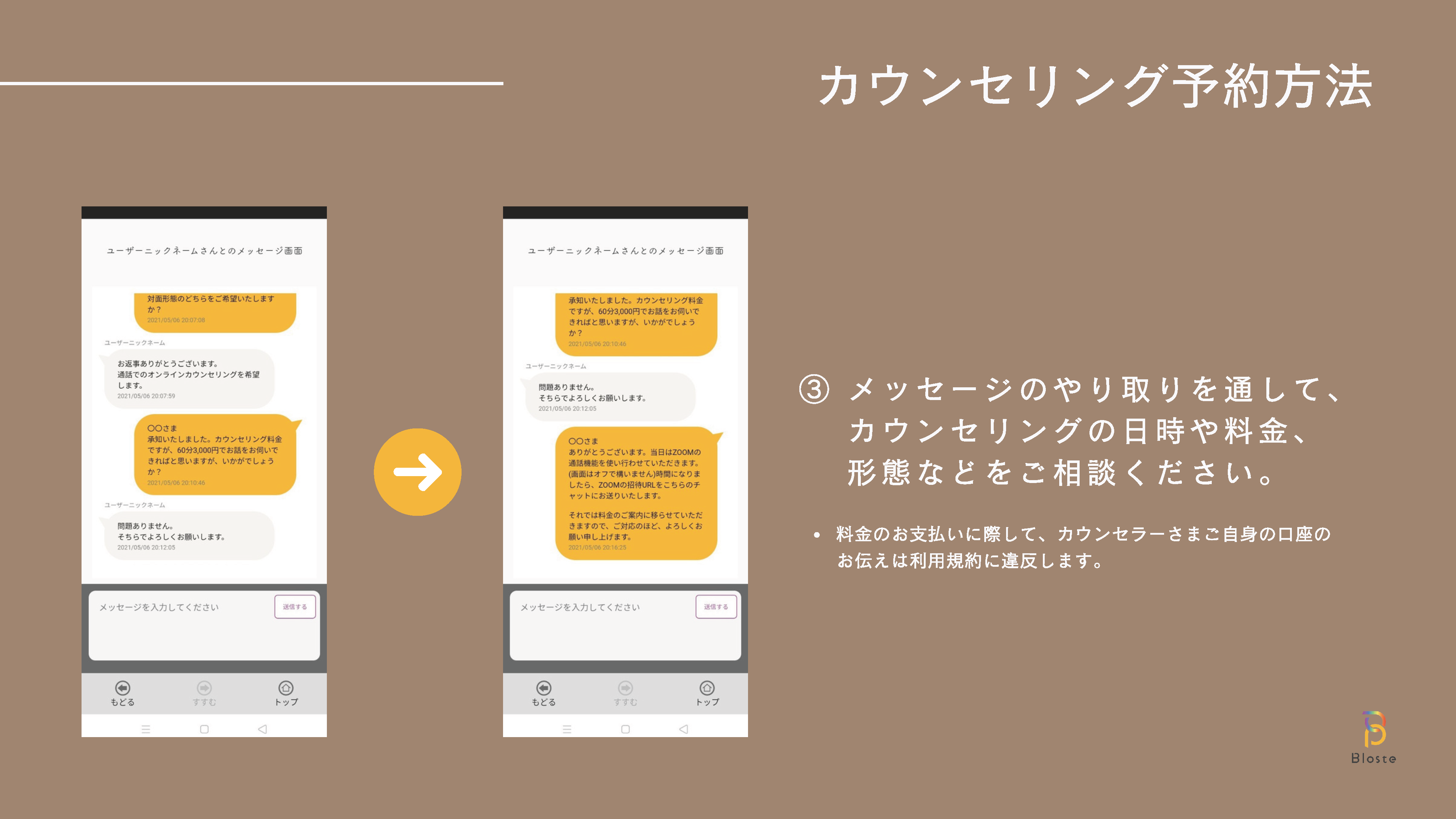 カウンセリング予約方法 3